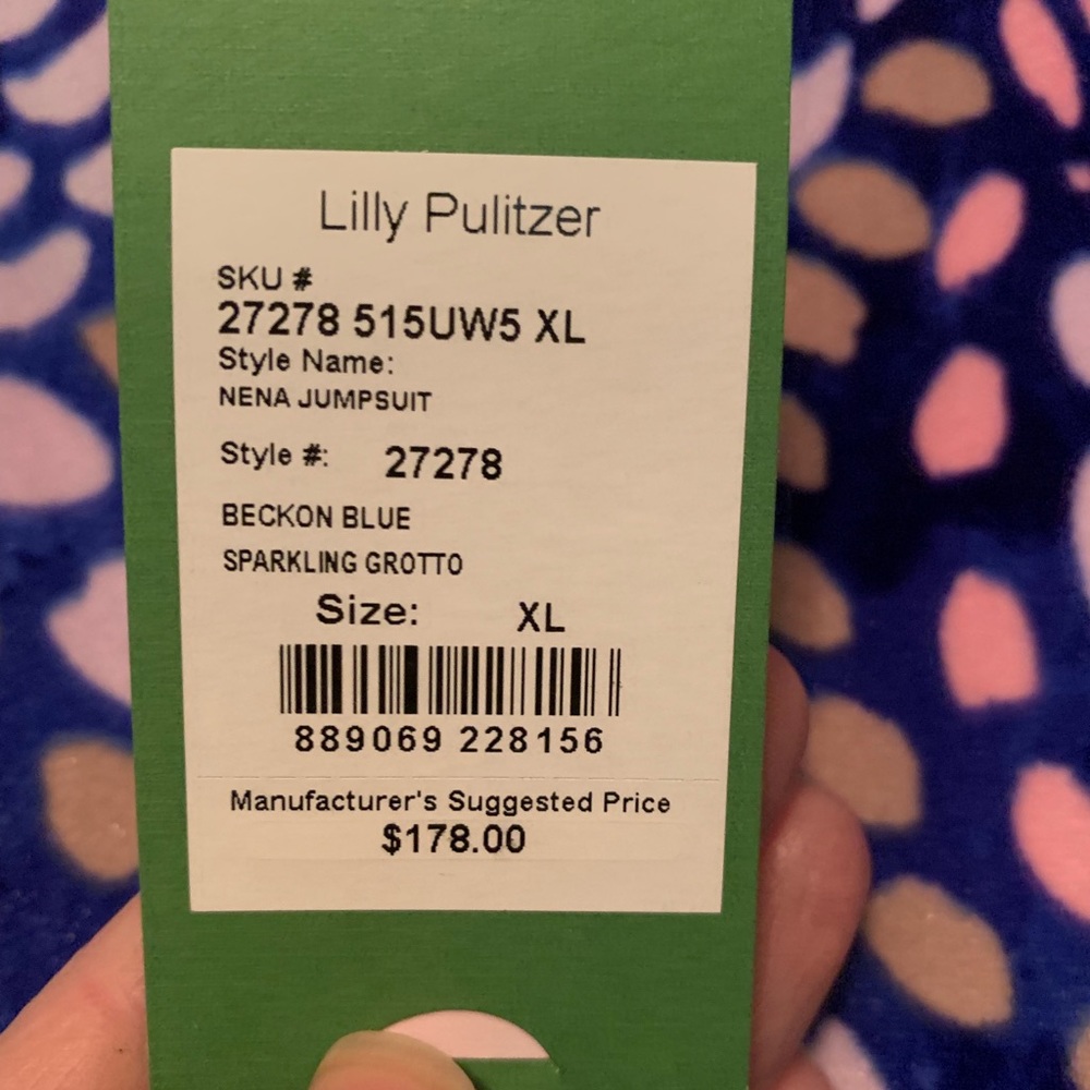 NWT XL Lilly Pulitzer Nena Jumpsuit Romper
